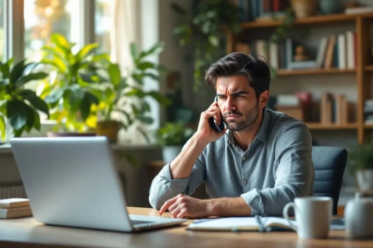 Personne vérifiant un appel provenant d’un numéro en 0270