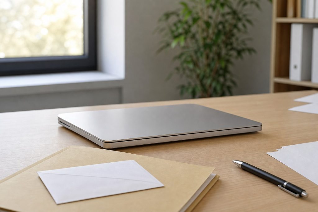 Bureau administratif sobre pour illustrer Codes Cyclades perdus