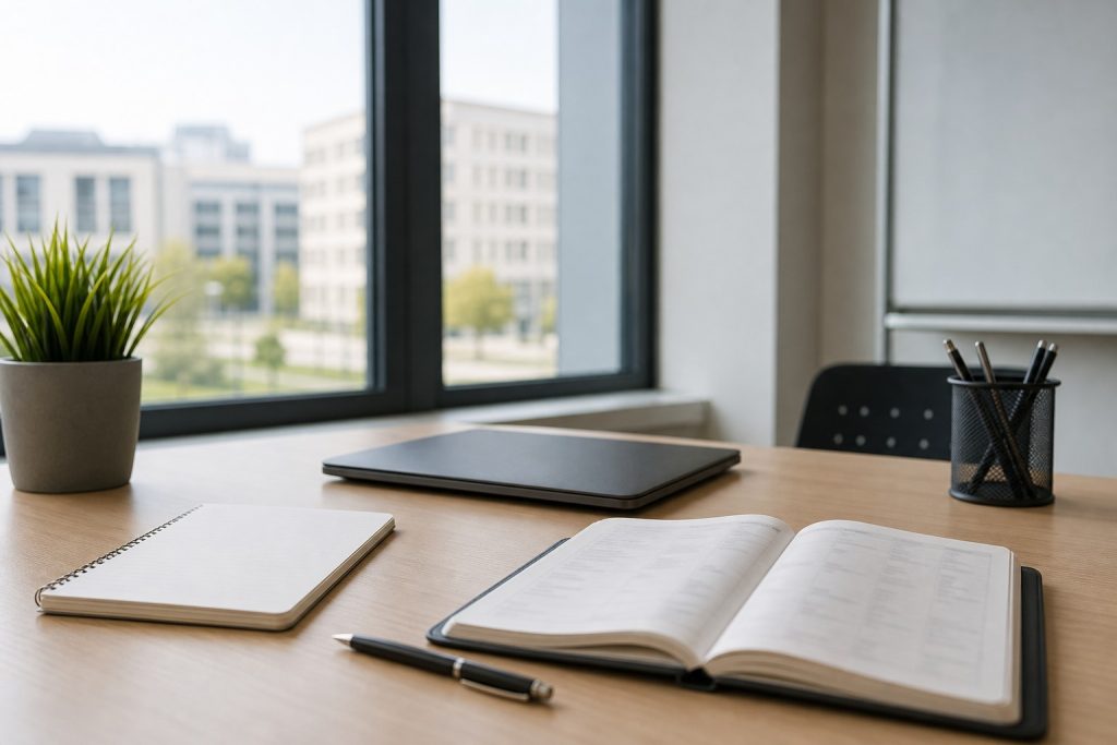 Bureau campus sobre pour illustrer Hplanning Le Havre 2