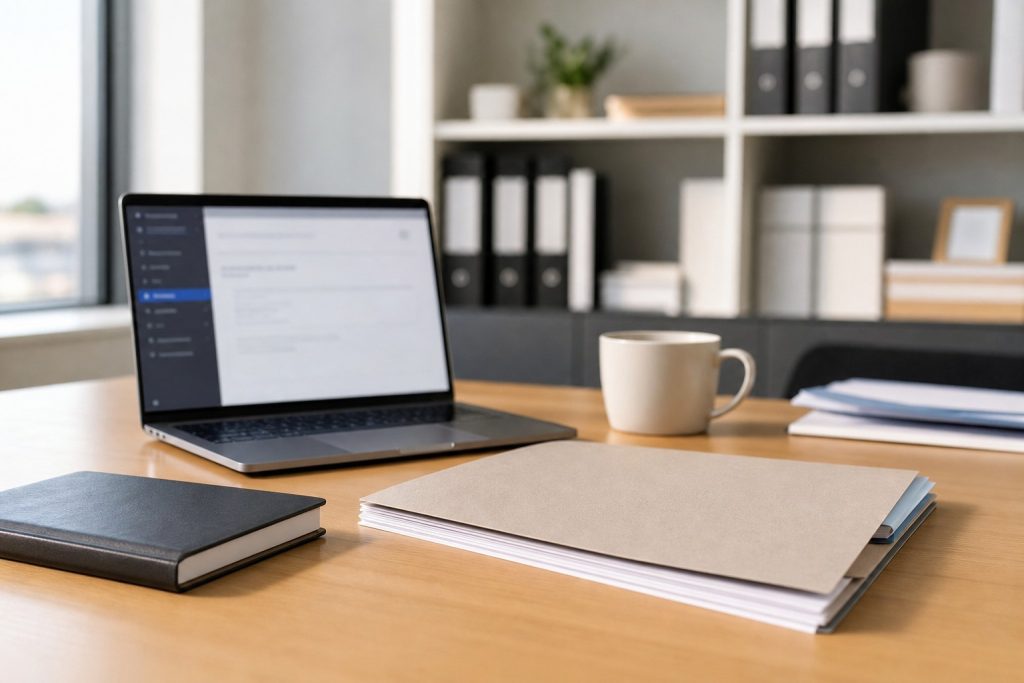 Bureau RH sobre pour illustrer HR4YOU mon compte