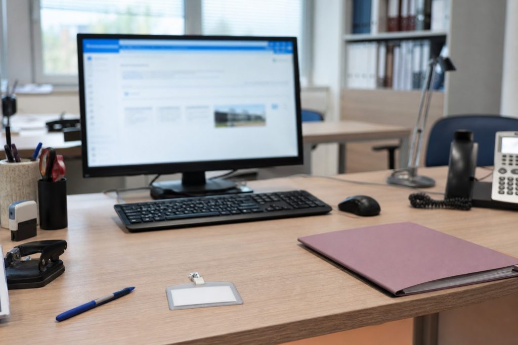 Bureau sobre pour illustrer la messagerie Esterel